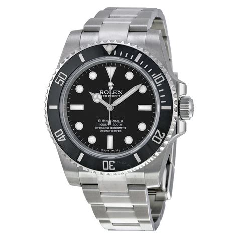 rolex submariner automatic mens black dial watch 114060|Rolex Submariner 114060 price.